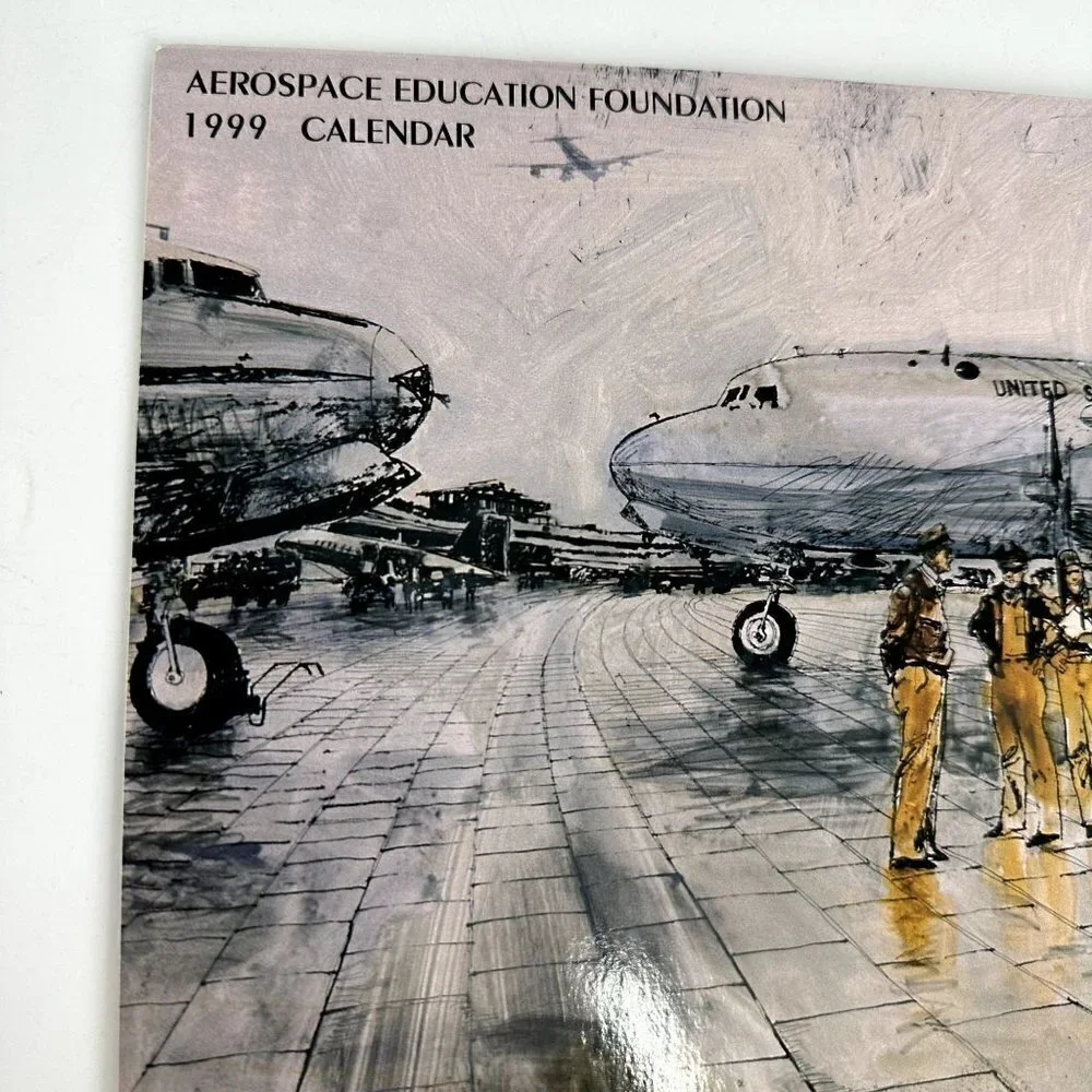 * Vintage Calendar 1999 Aerospace Education Foundation Calendar